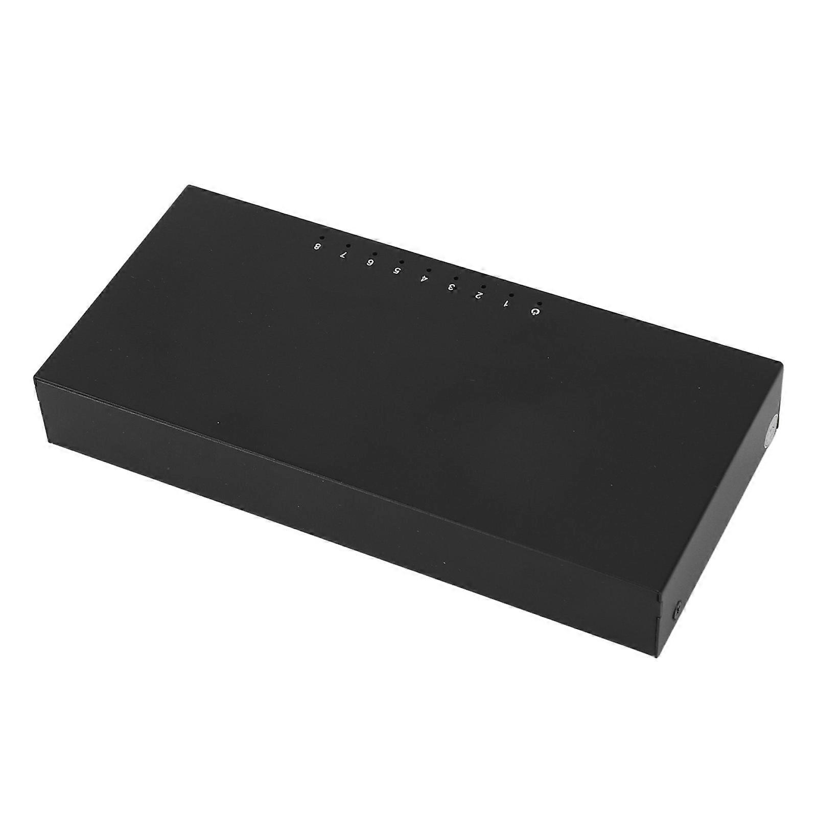8 Port 10/100Mbps Ethernet Switch with VLAN & AI Detection EU Plug