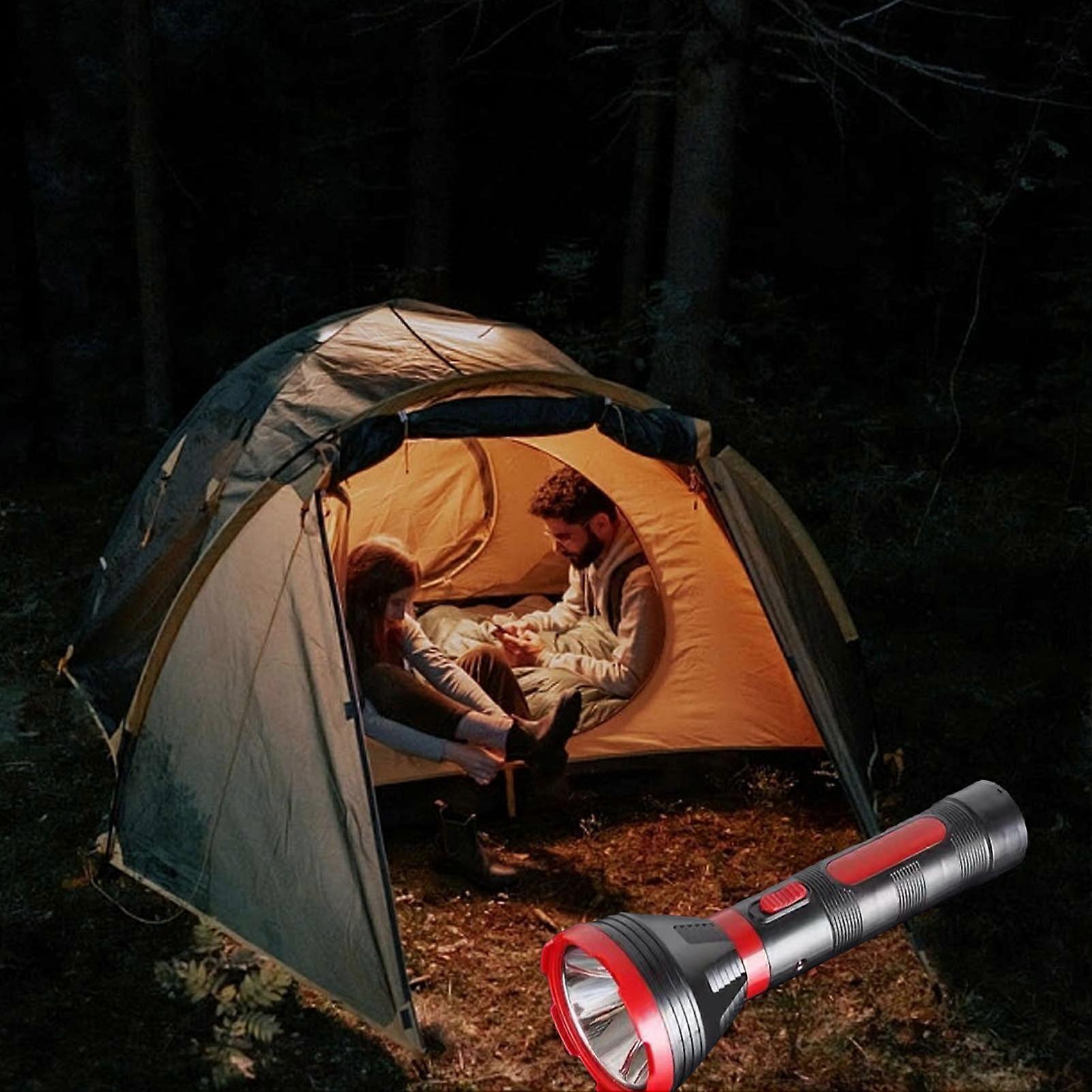 Rechargeable LED Flashlight 7.9x2in High Power Long Range Torch