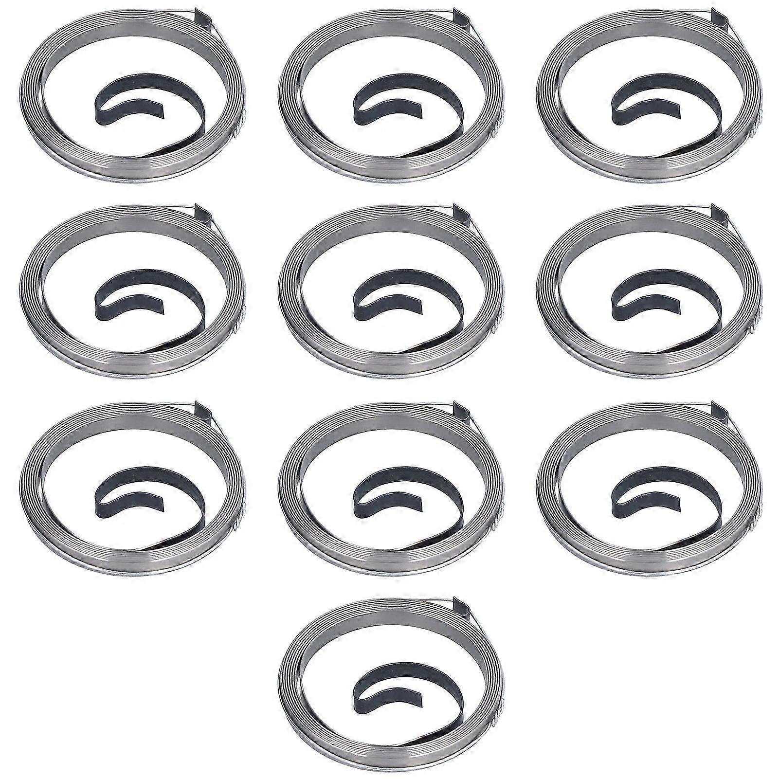 10Pcs Pull Starter Spring Metal Start Coil Accessory Part for 168F 170F Gasoline Engine