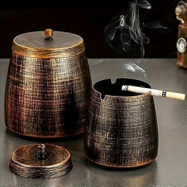 Smokeless ashtray with lid, 1 piece, windproof and practical for multiple scenarios