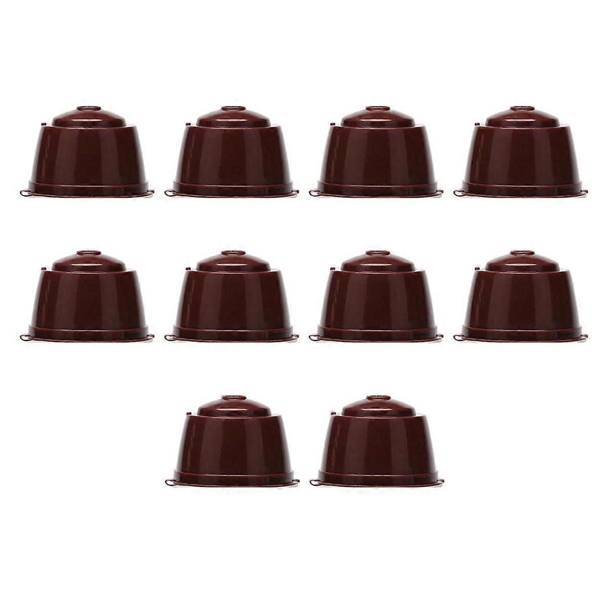 10 Reusable Coffee Capsules, Suitable for DolceGusto Coffee Machine. Coffee Capsules Can Fill Coffee Filter Cups.