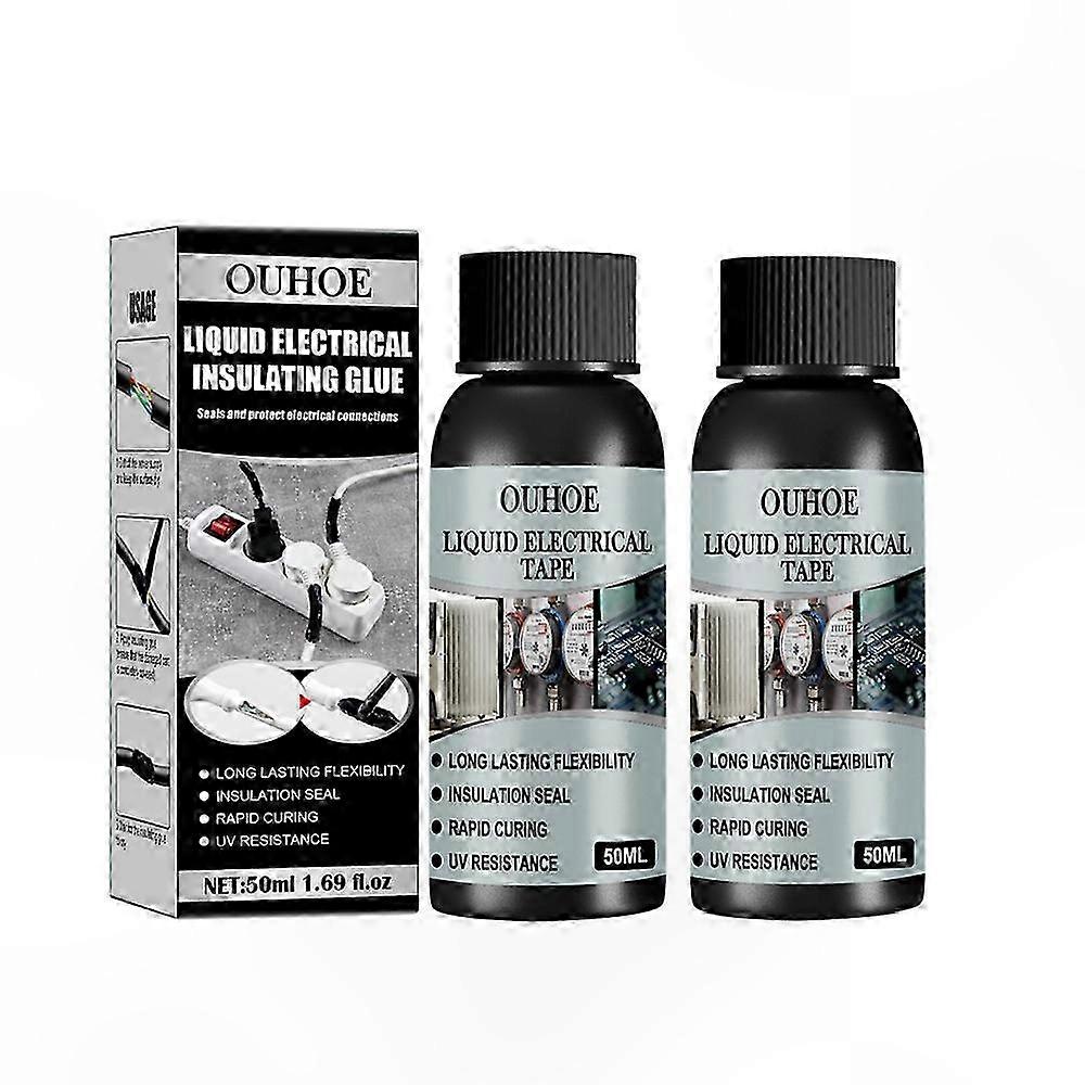 2-Pack Insulating Glue Tape, Waterproof, Anti-UV, Quick Drying for Electrical Use