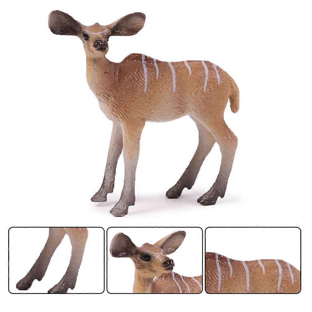 Children's Toys Realistic Antelope Figure Toy Birthday Party Orange Role-Playing 2Pcs