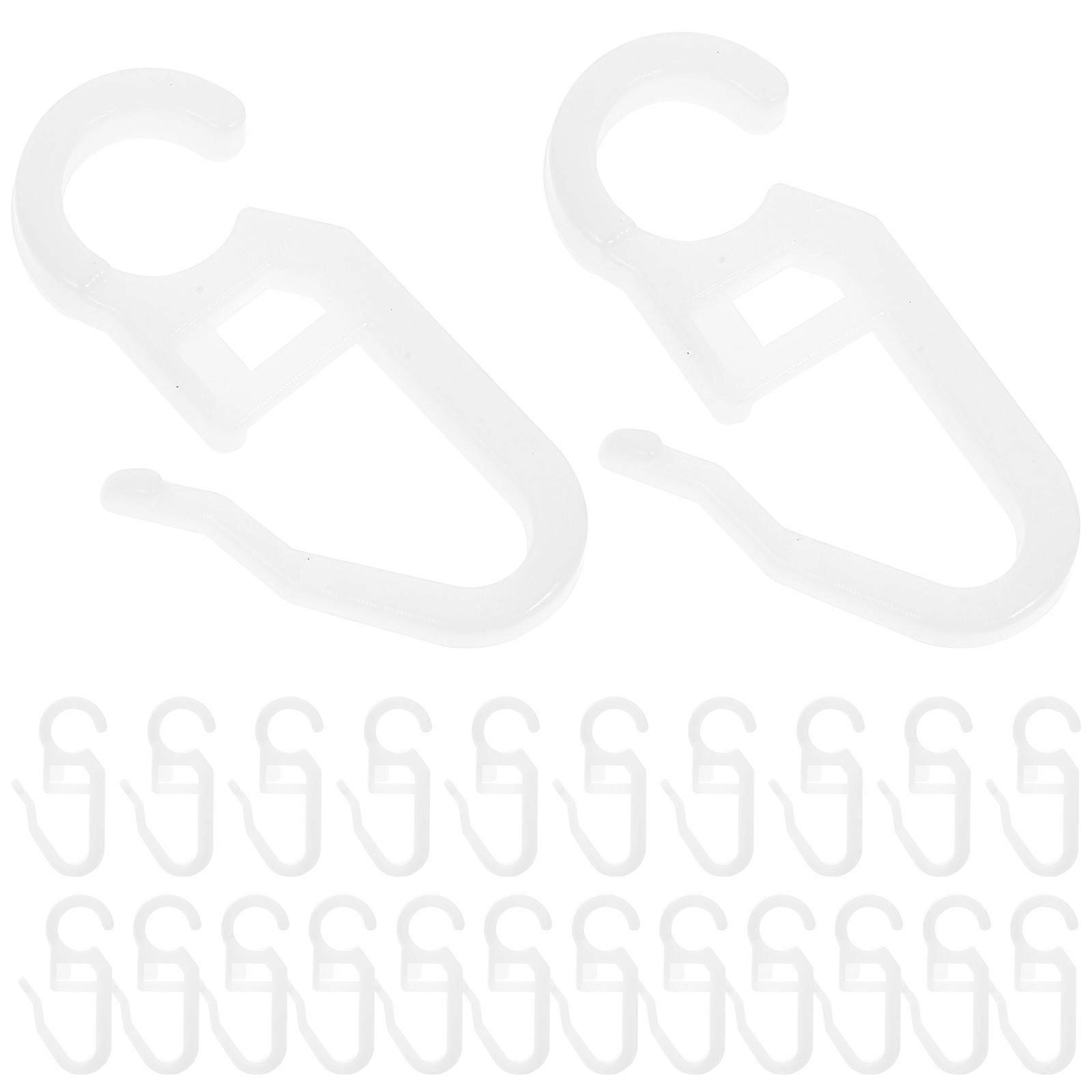 24Pcs Shower Curtain Hooks Replacement Bath Curtain Hooks Accessories