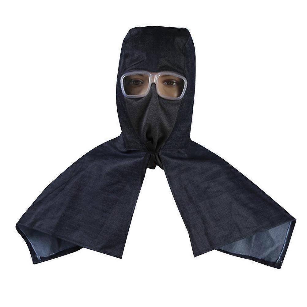 Protective Hoods Shawl Goggles Hat For Cycling Black 52x50cm Good Breathability 1Pack