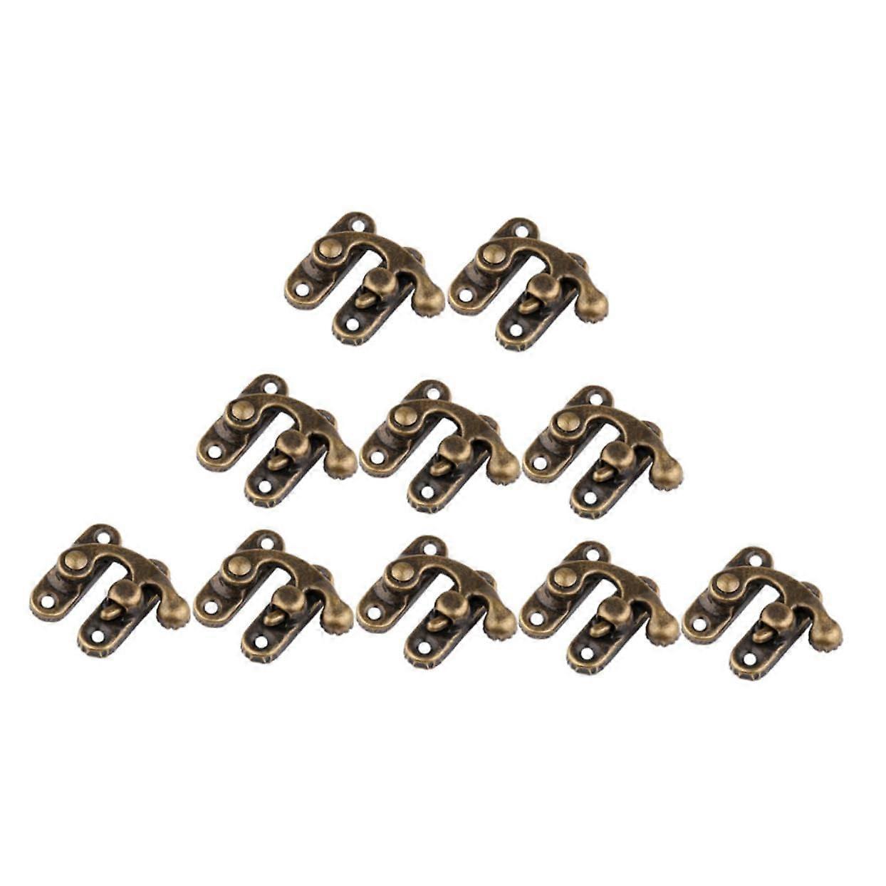Vintage Latch Hook Horn Lock 25Pcs For Jewelry Boxes And Antique Cabinets Durable Clasp Hasp With Creative Design