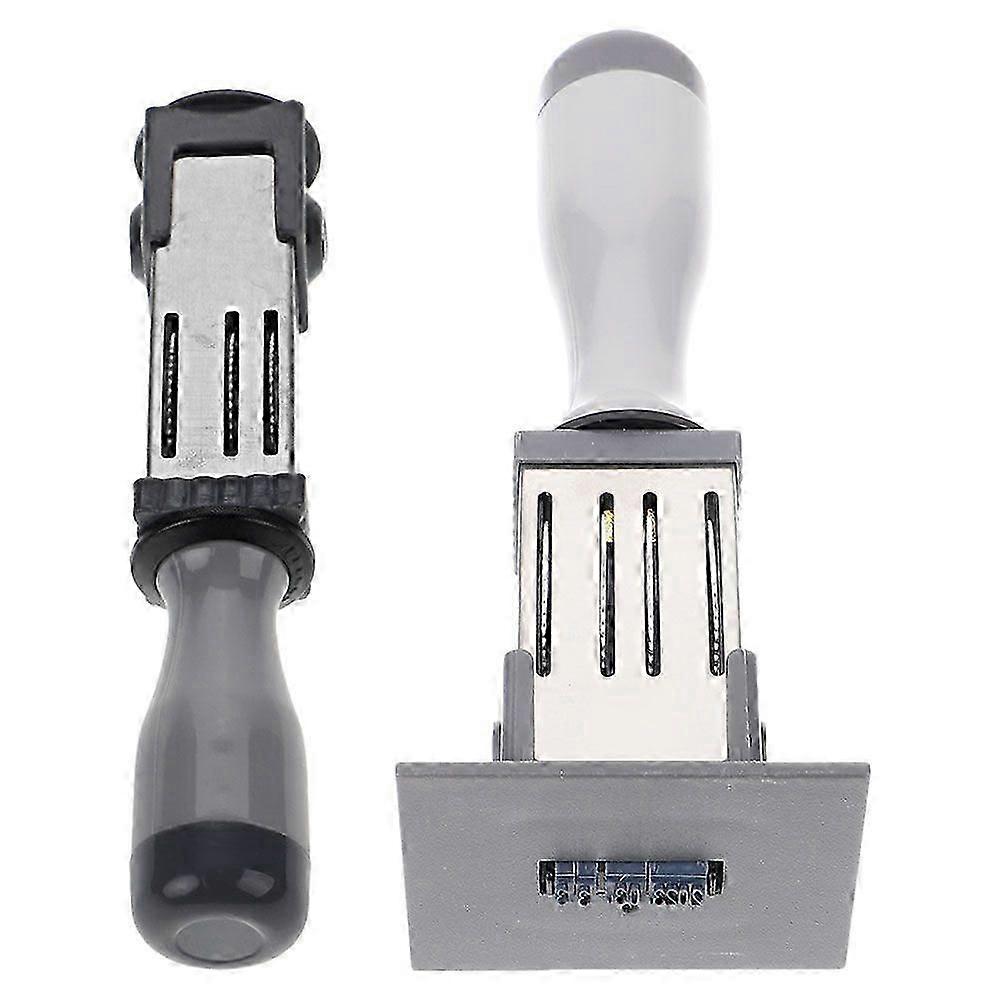 2pcs Handheld Date Stamp, Multi-Use Document Stamper for Contracts, Certificates & Papers