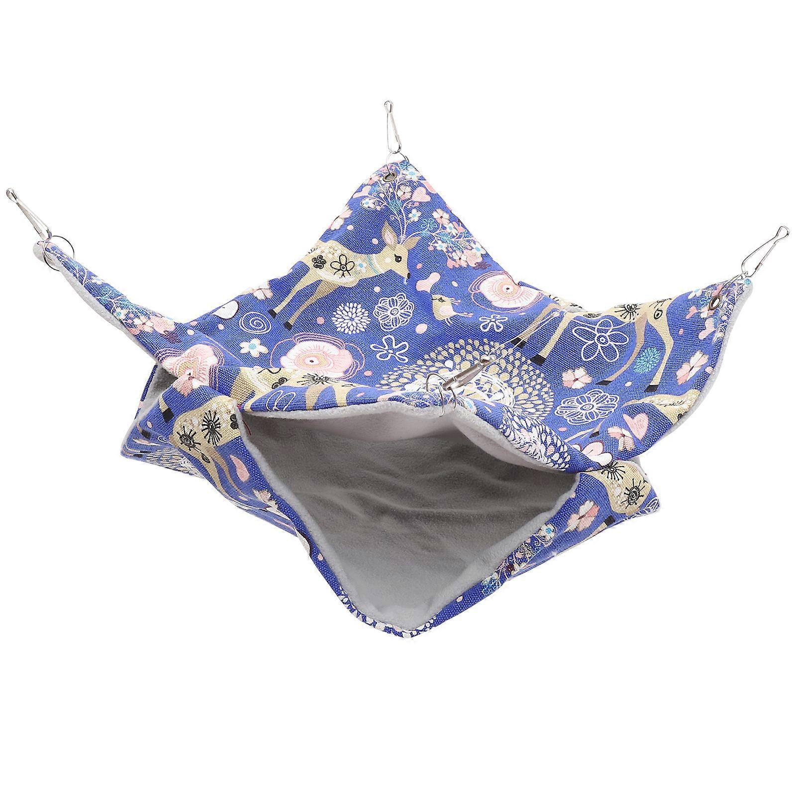 Small Pet Hammock Hanging Bed for Small Pets Multi Cotton Provides Warmth 1 Piece