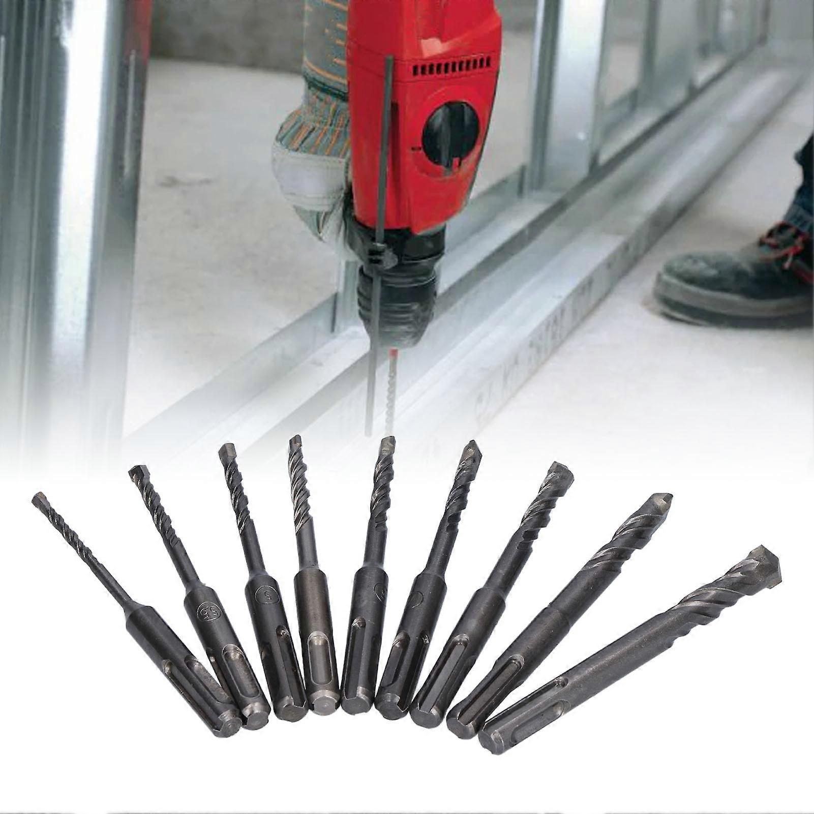 Masonry Drill Bit Set 4–12mm Carbide Tip for Brick Concrete
