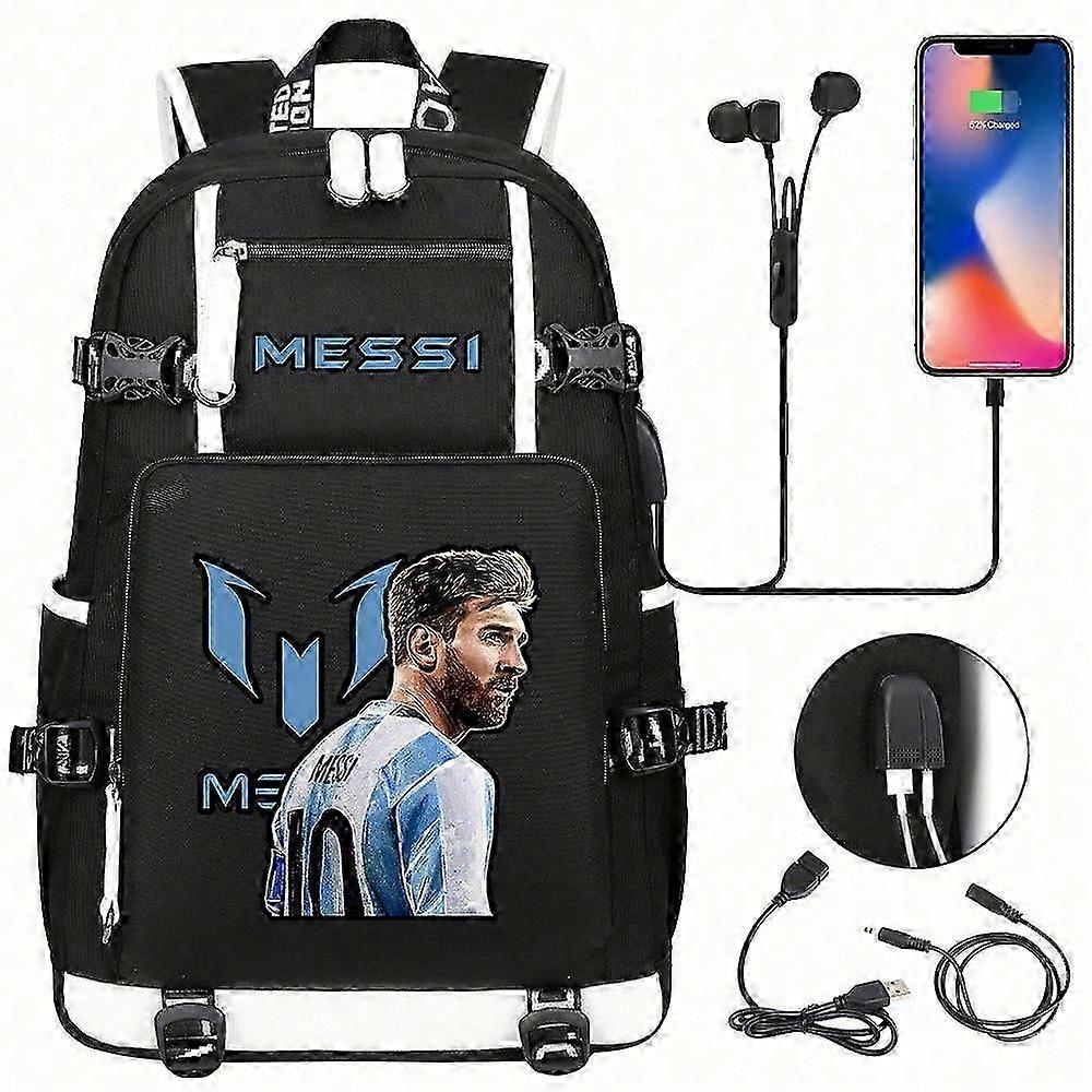 ליונל מסי ציוד היקפי תיק בית ספר לכדורגל תיק כתף מתנות