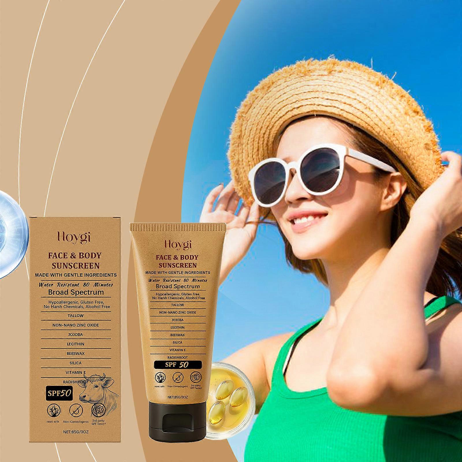 Beef Tallow Sunscreen , SPF 50+ PA+++ Sun Repairs cream
