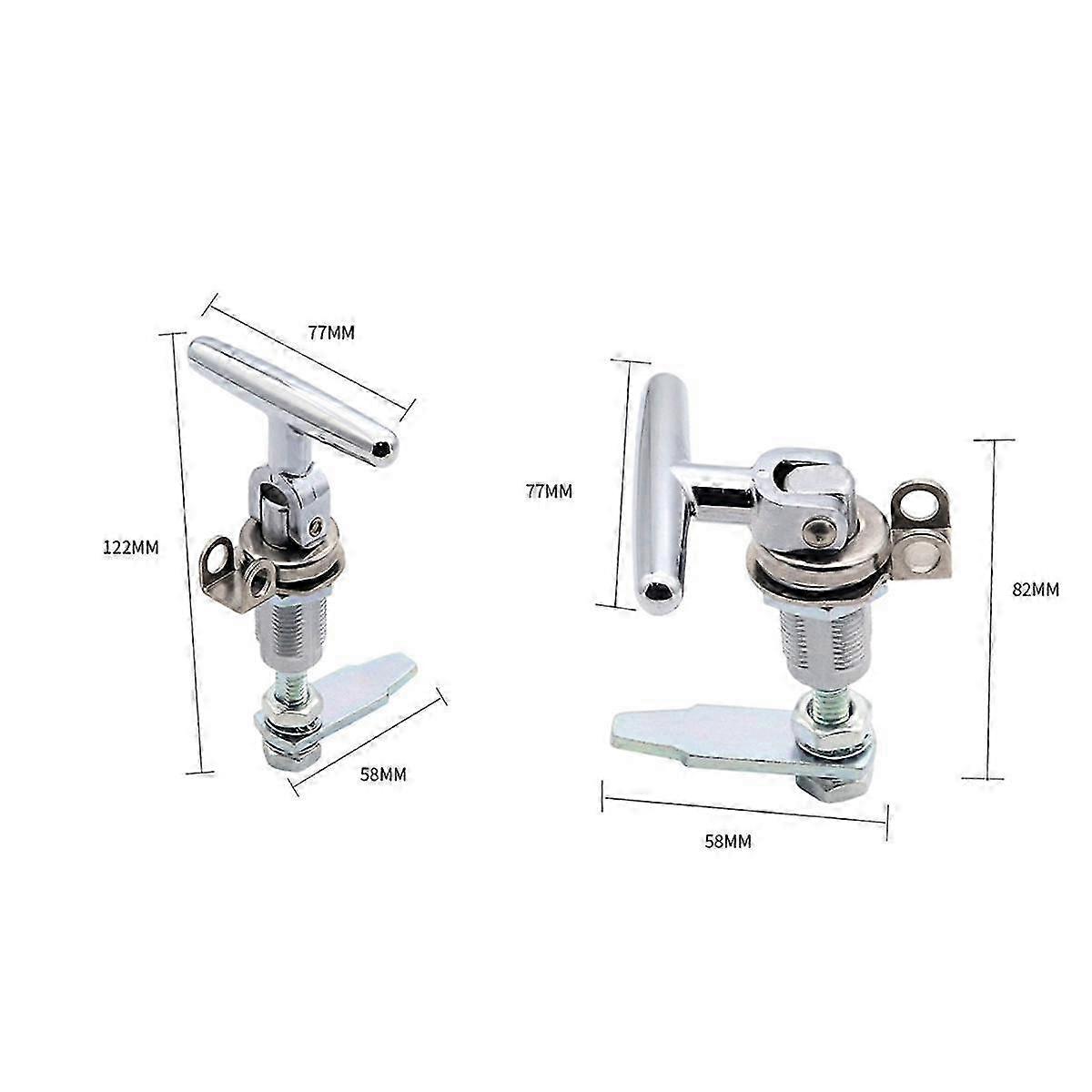 T-Handle Foldable Door Lock for RV & Boat - Adjustable Tension Lock Mechanism for RV Lock Accessories