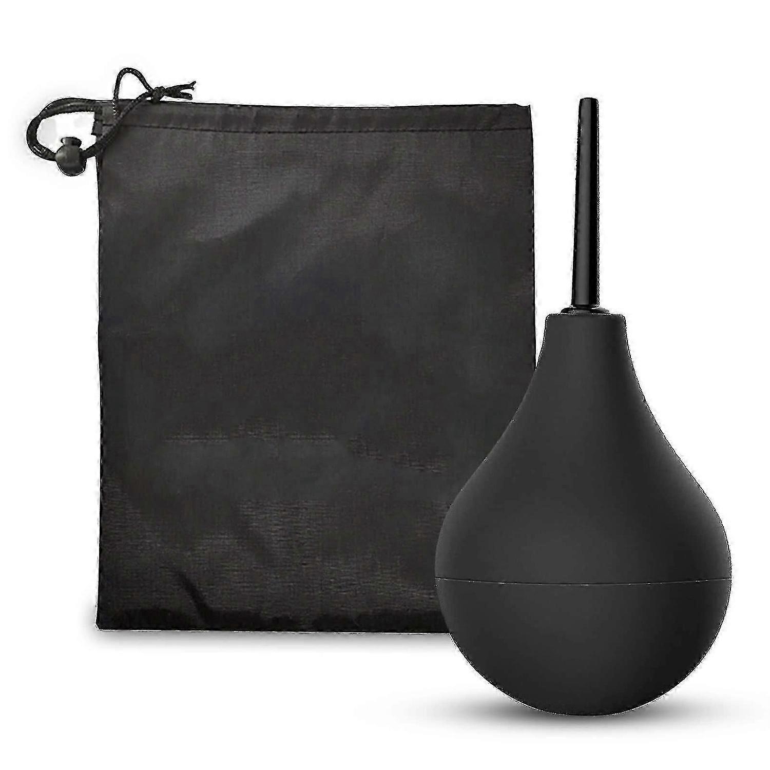 Enema Bulb Douche for Men & Women, Reusable Cleaning Silicone Slim Nozzle Douche, Safe Com
