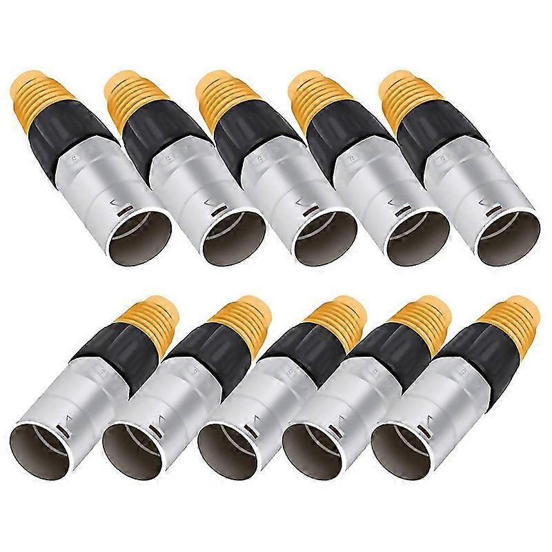 For 10pcs Rj45 Waterproof Panel Connector Cat5e Ethernet Socket Metal Ethernet Cable Connector For