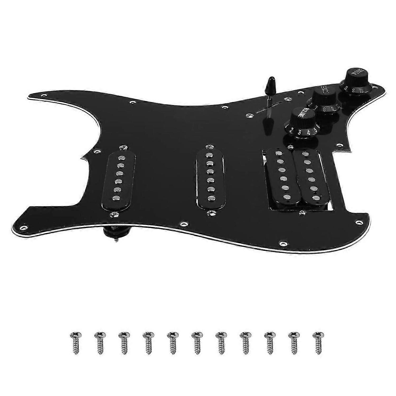 1Set SSH Guitar Pickguard Wiring Loaded Prewired + Silence Switch ST Electric Guitar Double Coil Pic