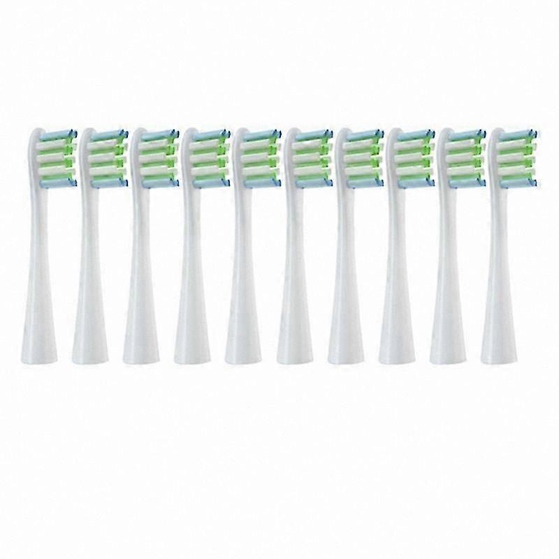 10-Pack Replacement Brush Heads Compatible with Oclean Electric Toothbrush Models, Soft DuPont Bristles for Flow/X/X PRO/F1/One/Air 2 Series