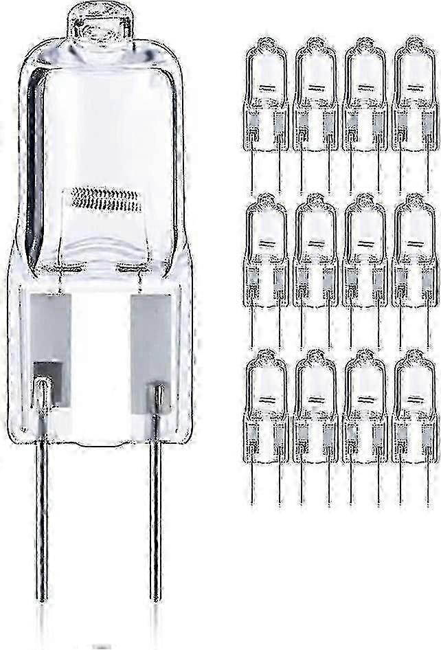 12-Pcs 50W Halogen Dimmable Bulb, GY6.35 Base, 820lm