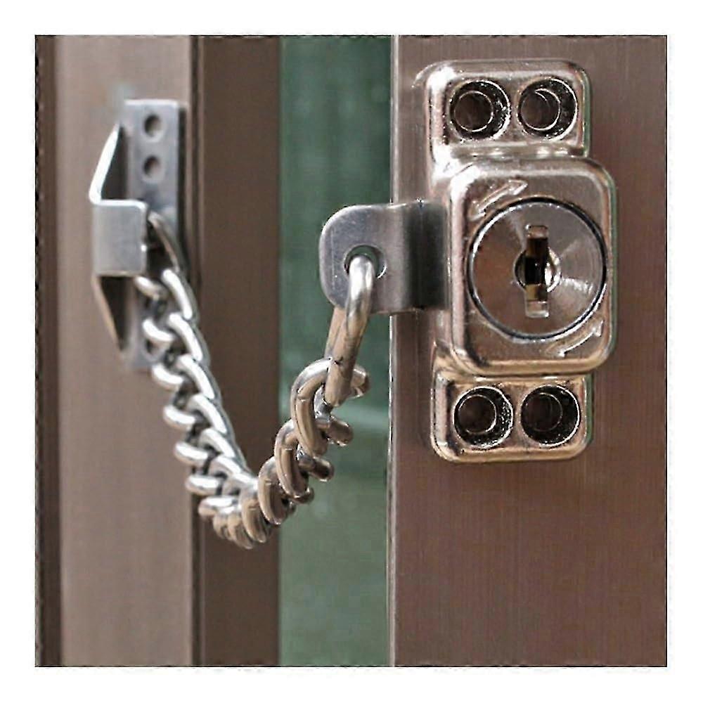 Door Chain Door Lock Chain Limiter with Key, Child Lock, AntiTheft Security Lock, Protective Lock for Home