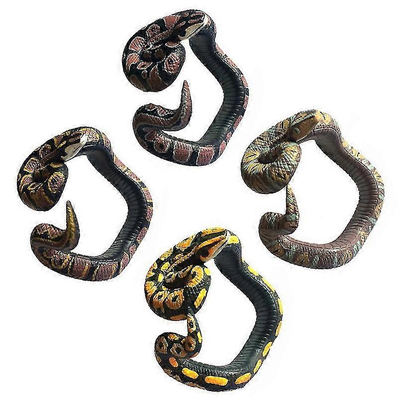 Creative Fake Snake Playing Props For Classroom Activities With Realistic Design In Assorted Color 4Pcs