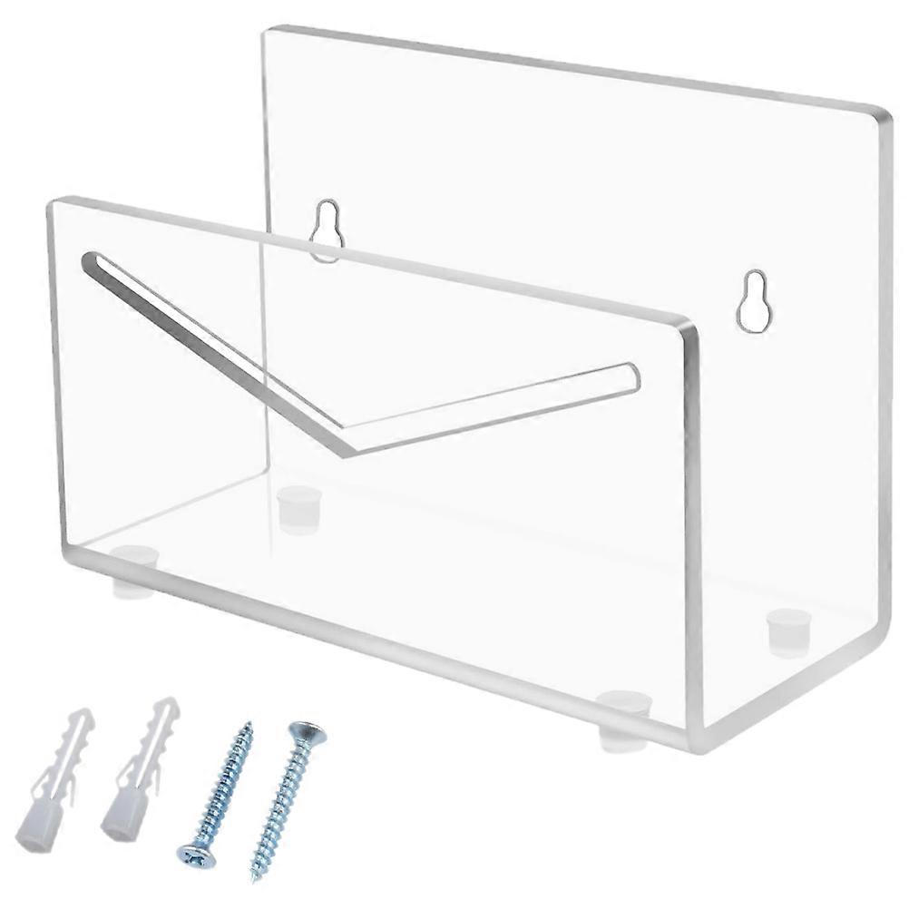 Clear Acrylic Mail Holder for Desktop Letter Storage 2Sets Office Mail Sorter
