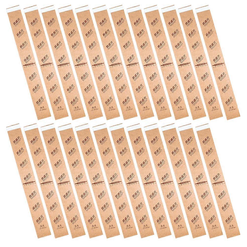 Sliced Bread Packaging Paper Brown 28.60X3.50X0.01CM Wrapping Baking Supplies Single Use 100Pcs