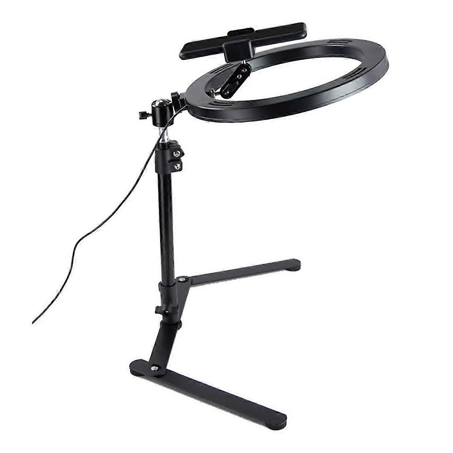 Desktop Led Selfie Remote Ring Light, Phone Stand Holder Fill Lamp,