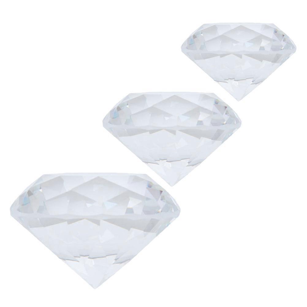Artificial Crystal Diamond Diamond Decor for Decoration Use 3Pcs