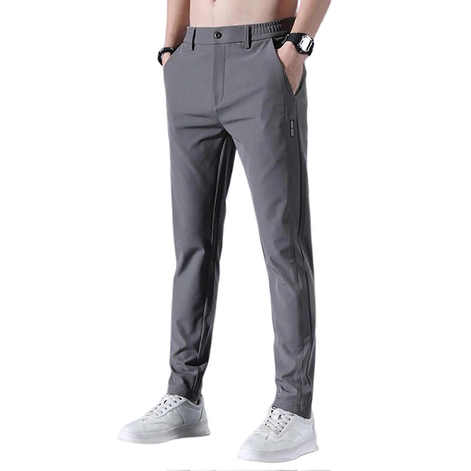 Straight Leg Golfs Pants With Pockets Quick Drying Comfortable Pants For Party Daily Work