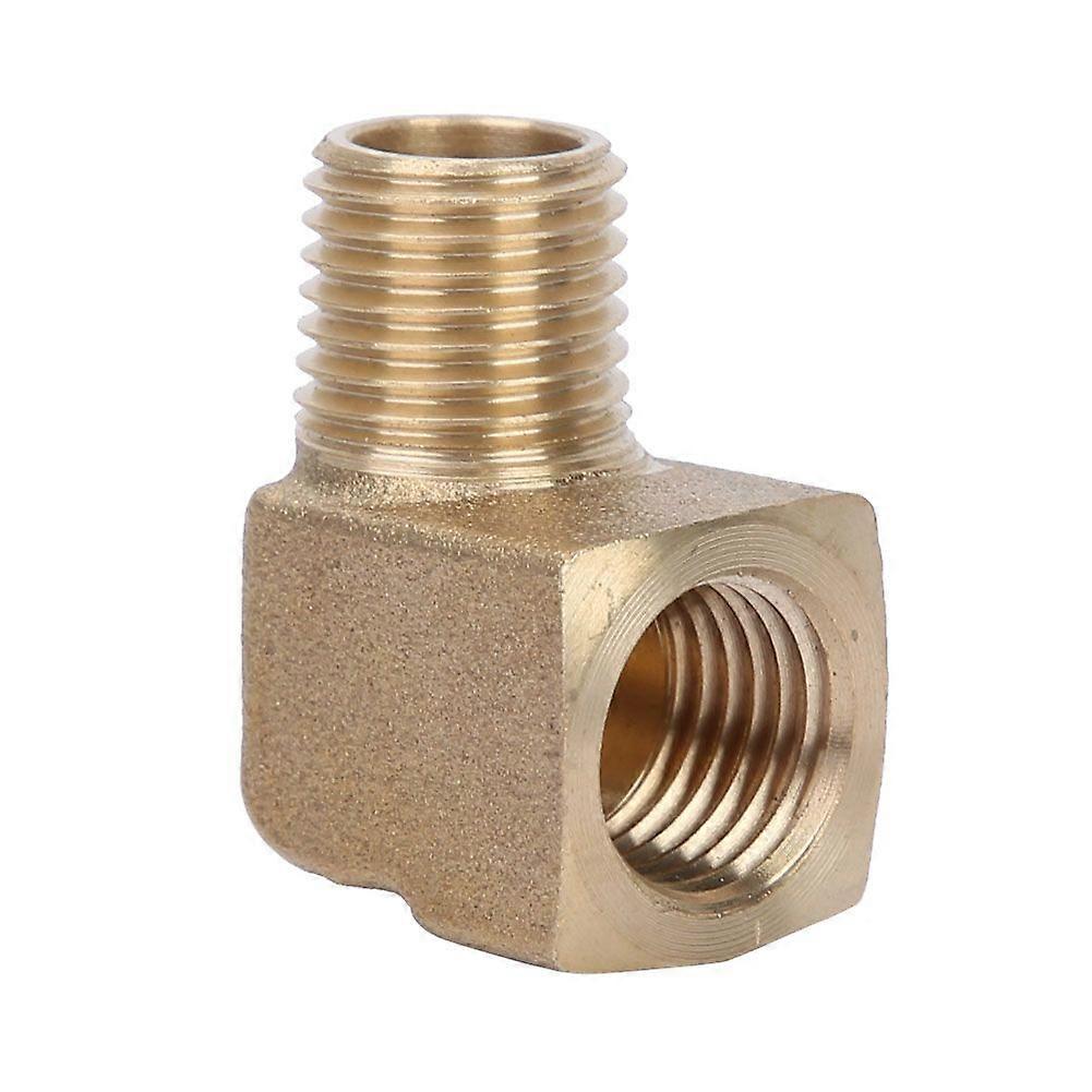 Brass 1/4" Male Female NPT 90 Degree Elbow Pipe Fitting Connector