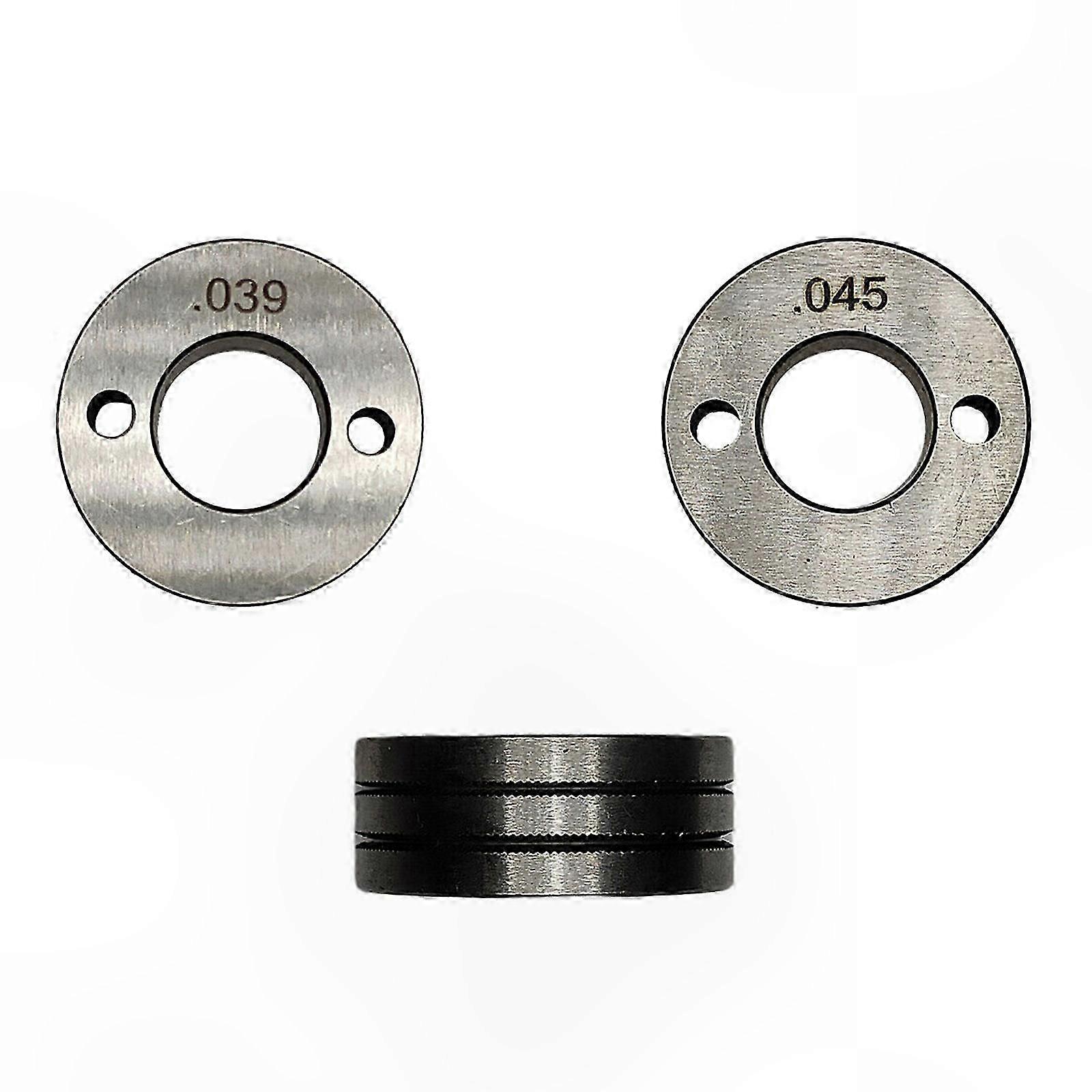 2-Pack Drive Roll Set with Knurled V and U Groove, Compatible with 023/.030, 030/.035, 023/.030V, 030/.035 Wire Sizes