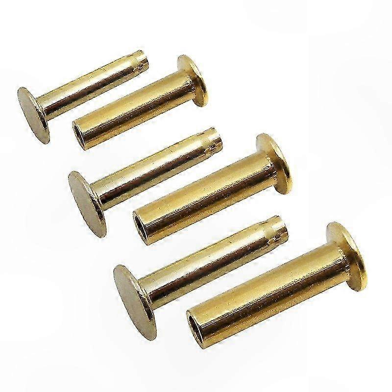 Copper Rivets for Knife Handle Repair - 4 Pairs Handcrafted Fasteners for Wooden Grips DIY Replacement Kit