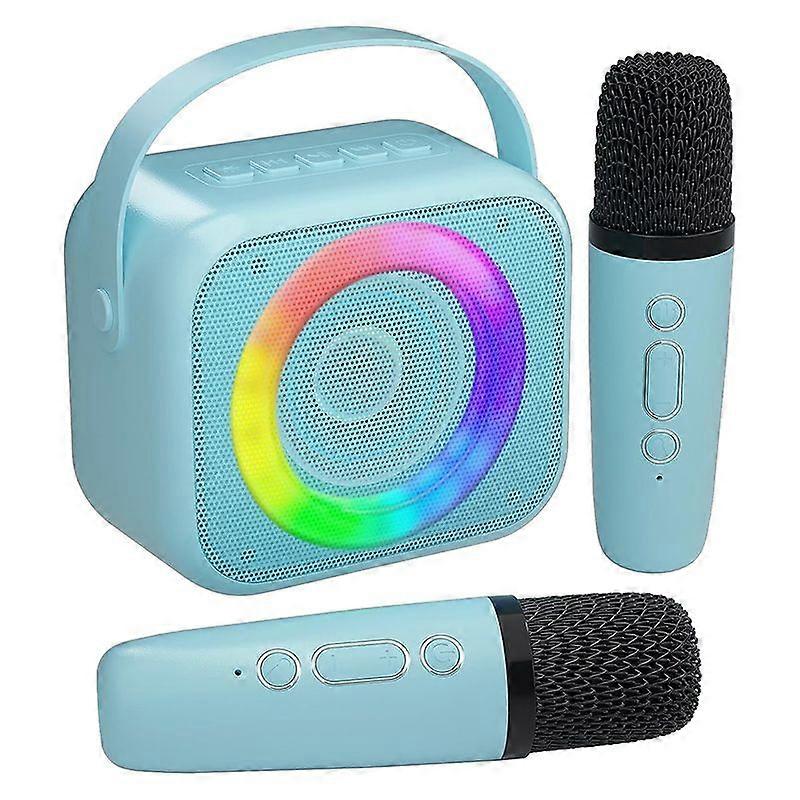 Bluetooth Speaker Portable Home Karaoke Machine with 2 Wireless Microphones Set