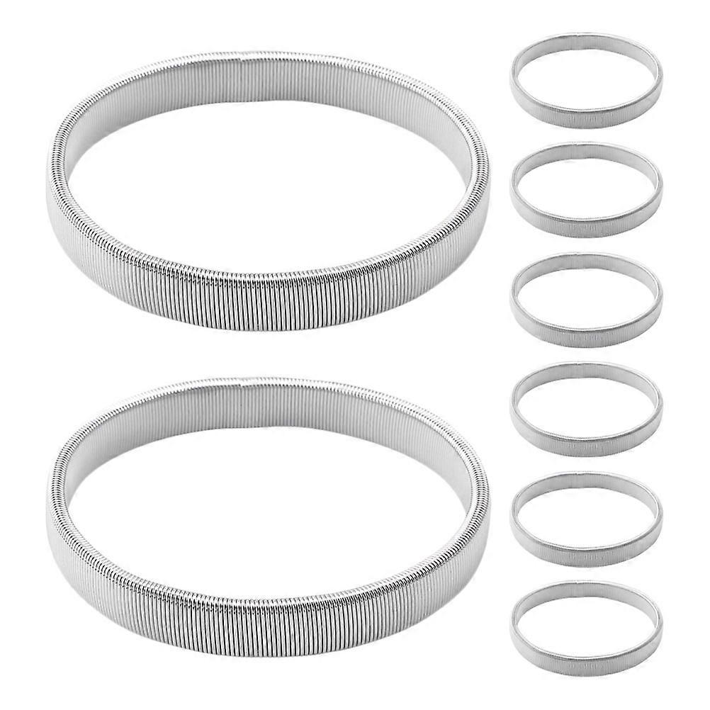 Silver Shirt Sleeve Holders for Men Elastic Arm Straps 40 Pieces
