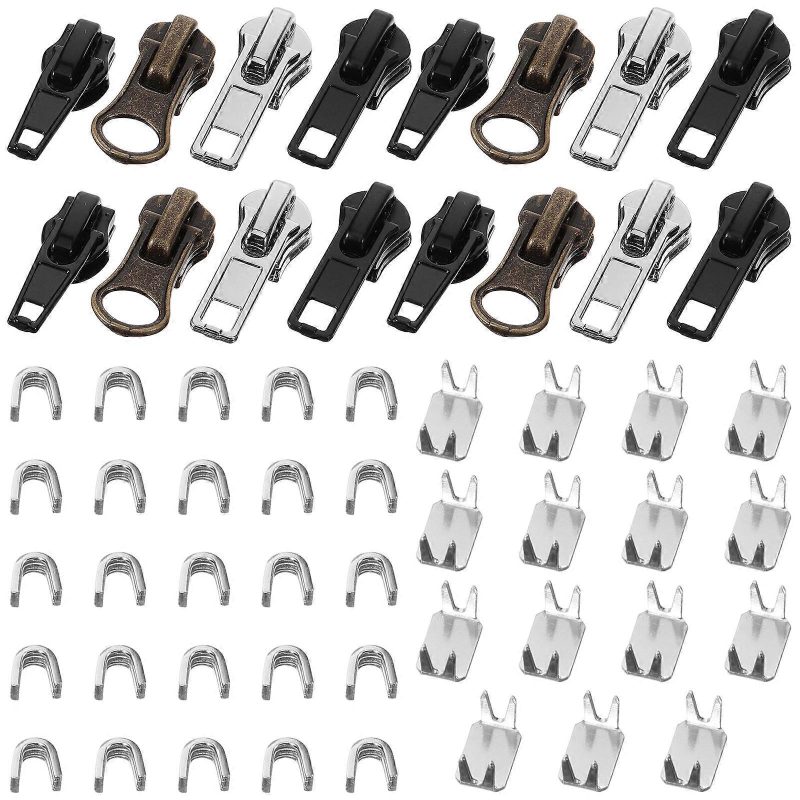 Zipper Repair Replacement Pullers for Clothes 1Set Zipper Heads