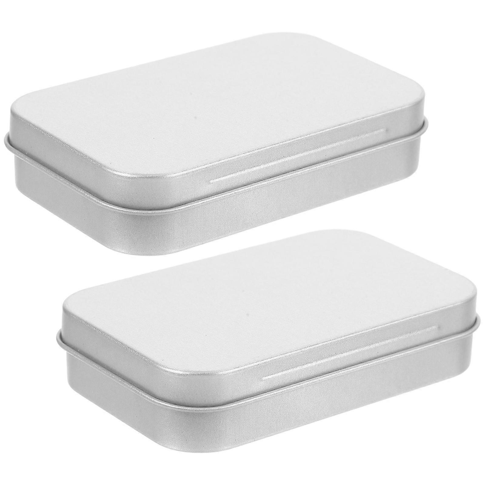 Portable Metal Box Tinplate Storage Box for Storing Things 10Pcs