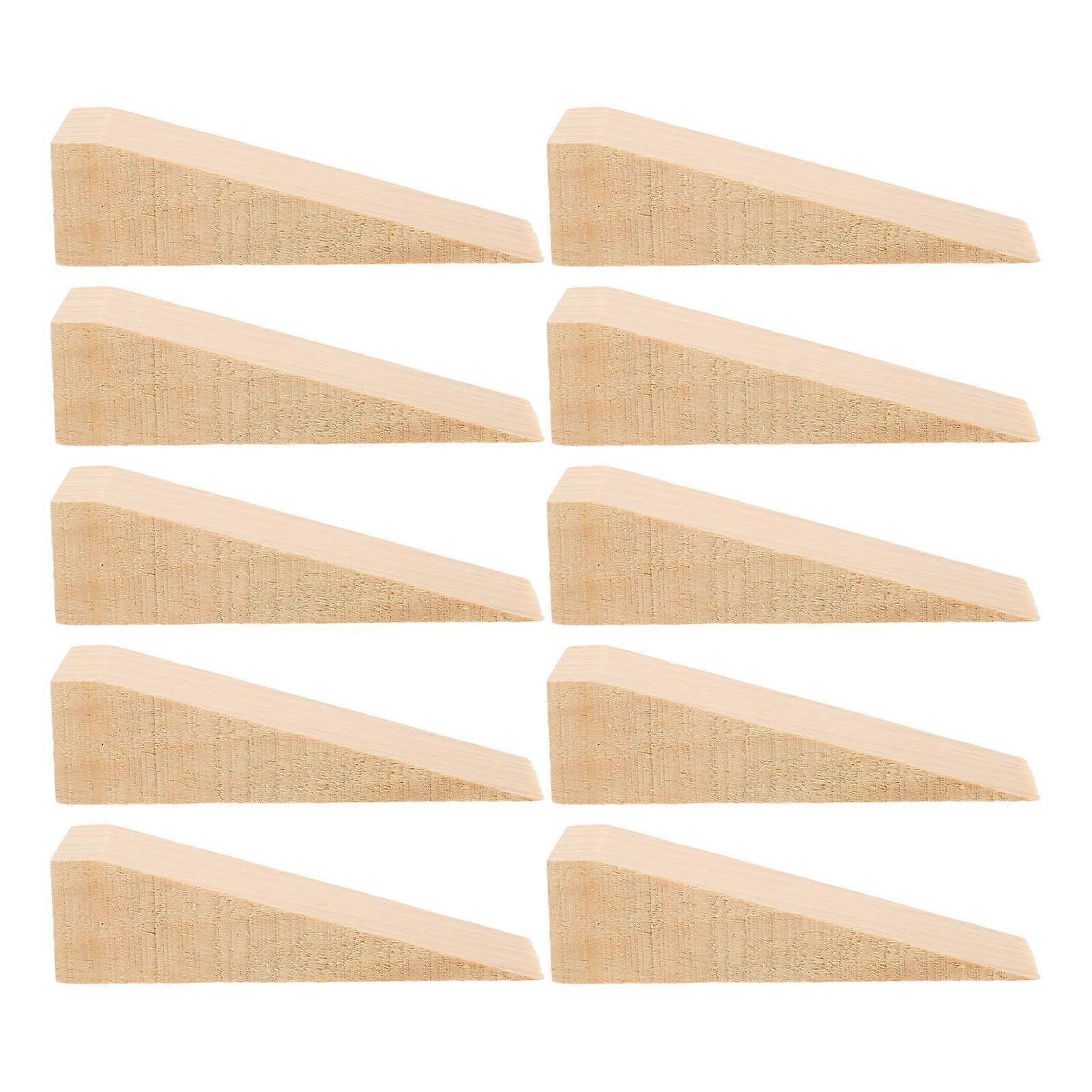 Wooden Door Stop Blocks for Door with Stop Function 20Pcs