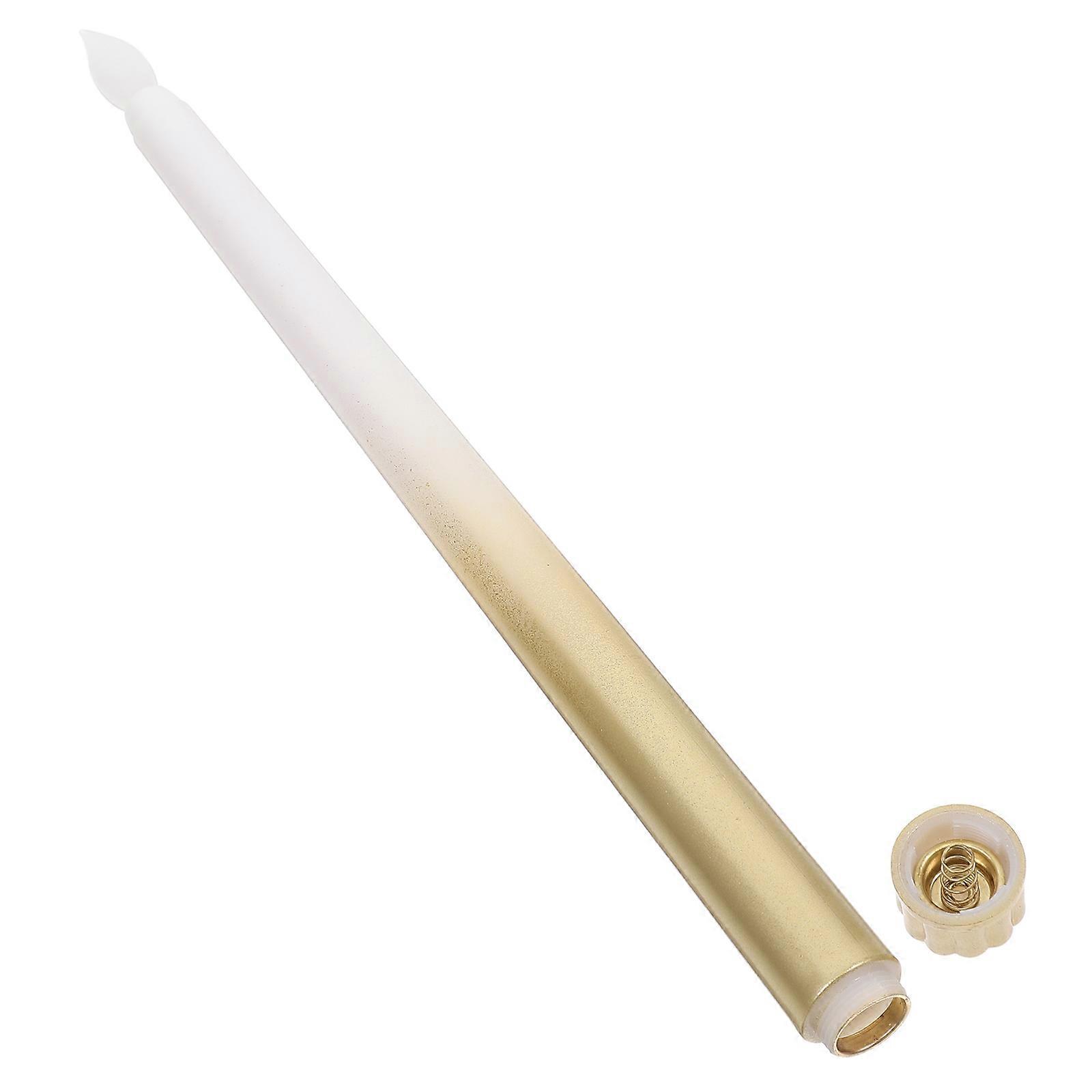 Timer Taper Flameless Candles For Celebrations And Birthdays With Realistic Flame Effect 27.50X2.00X2.00CM 3Pcs