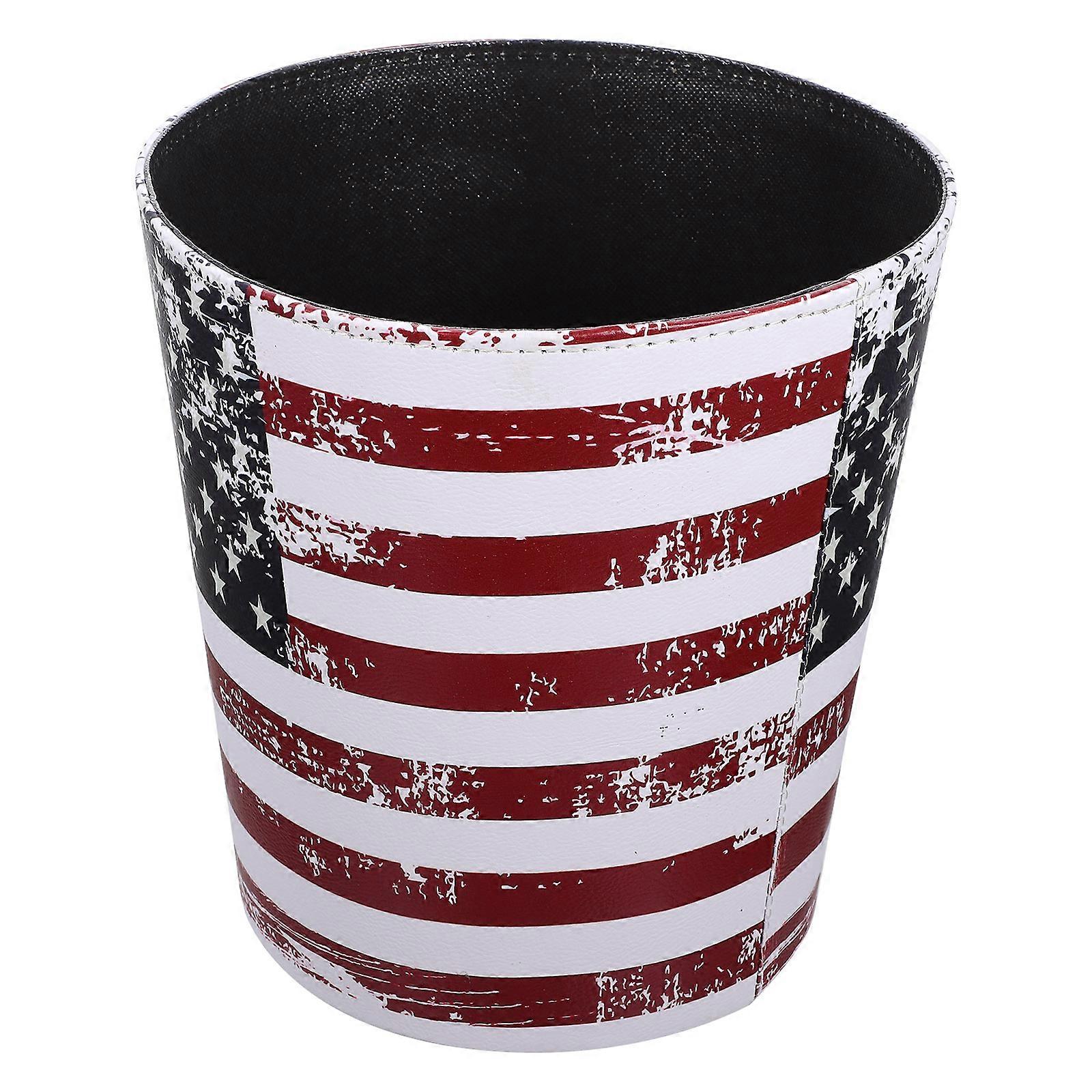 Small Garbage Bin European Style Waste Container Assorted Color 25x19.5cm Multi-function Storage 1Pcs