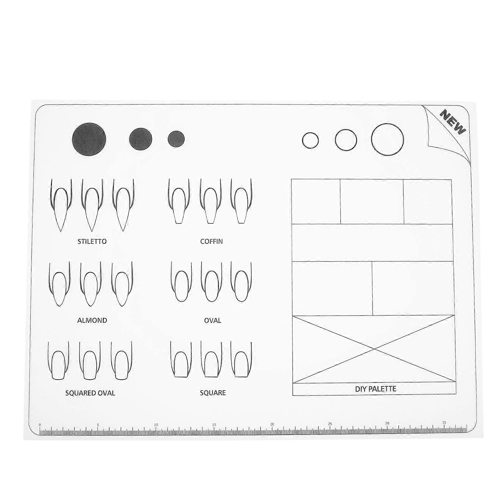 Acrylic Mat Silicone Sheet for Application Practice 2Pcs