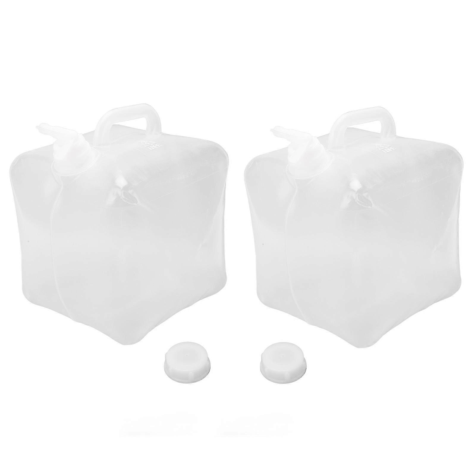 Portable Collapsible Water Container, Heavy Duty Food Grade Transparent Storage Jug for Outdoor Activities, Leak Proof & Durable, Space-saving Design