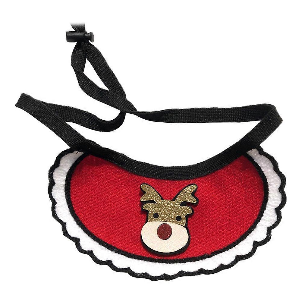 Dog Collar for Pet Use 2Pcs Triangle Christmas Bib Adjustable