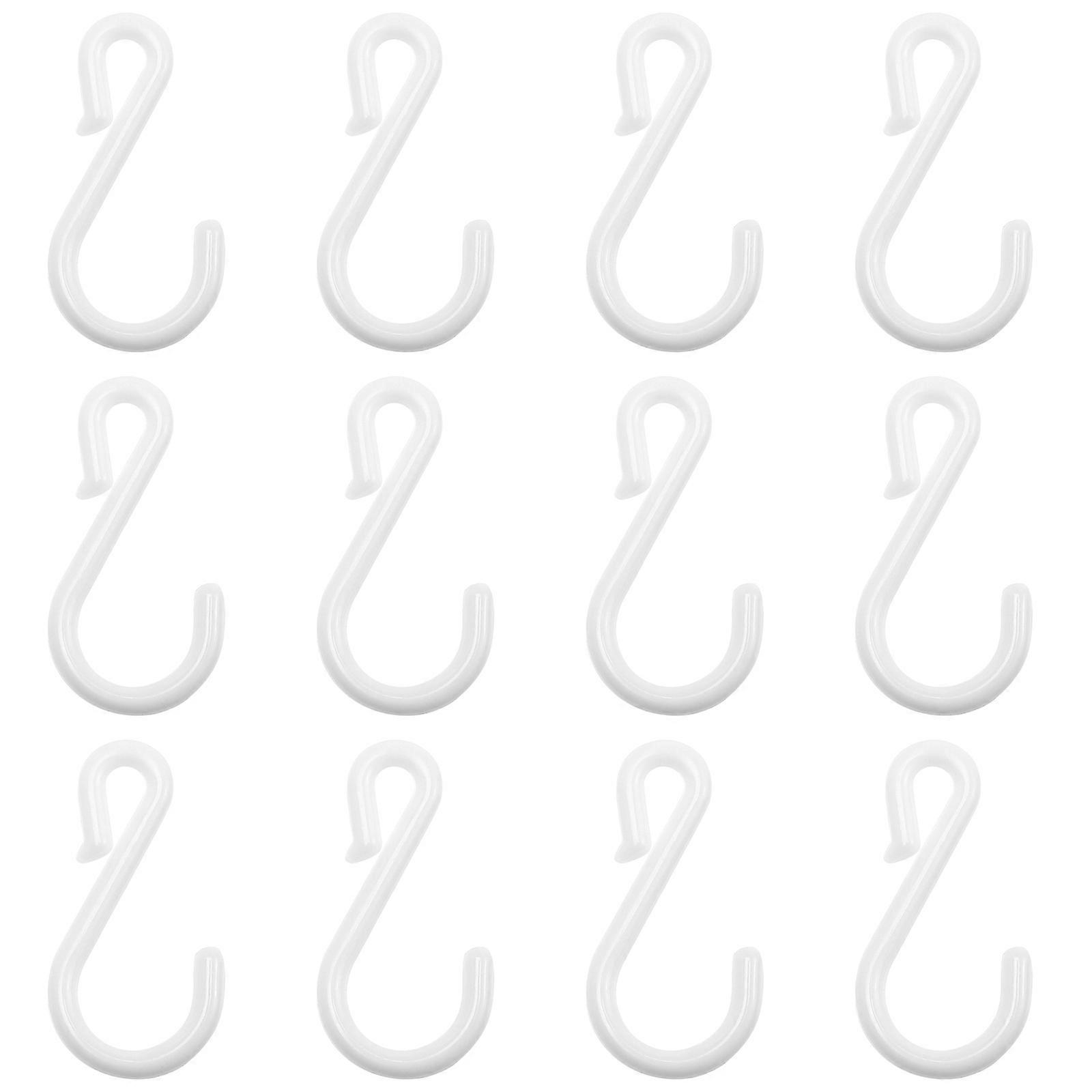 Merchandise Strip Hook Plastic Display Hook for Hanging 600Pcs White