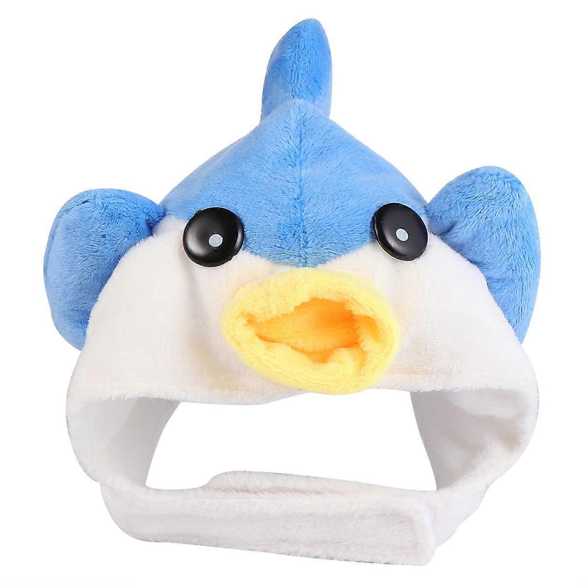 Halloween Puppy Hat Fish Shape Pet Dressing Up Props 2Pcs