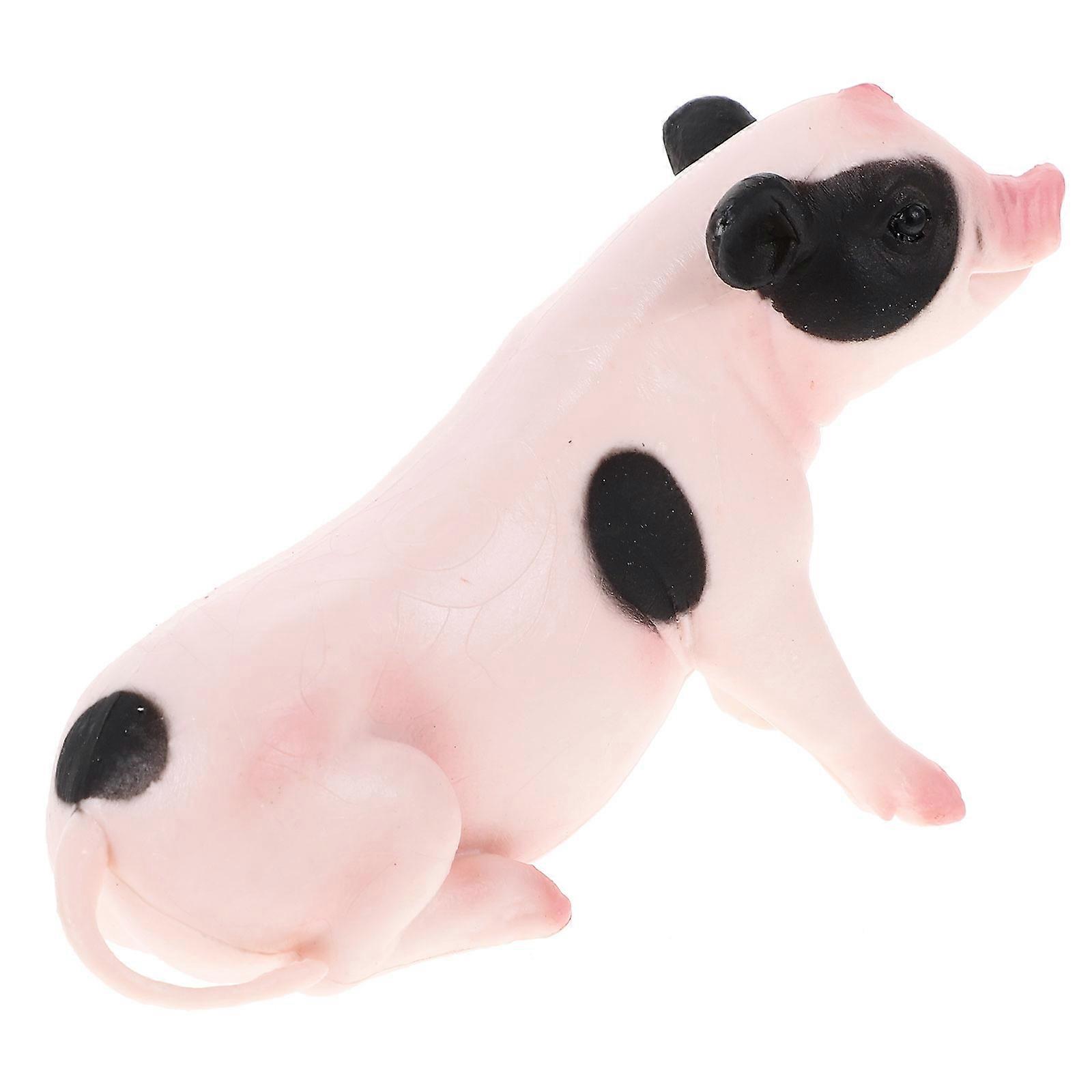 Realistic Simulation Pig Model Plastic Pig Model for Decor 5Pcs Pack