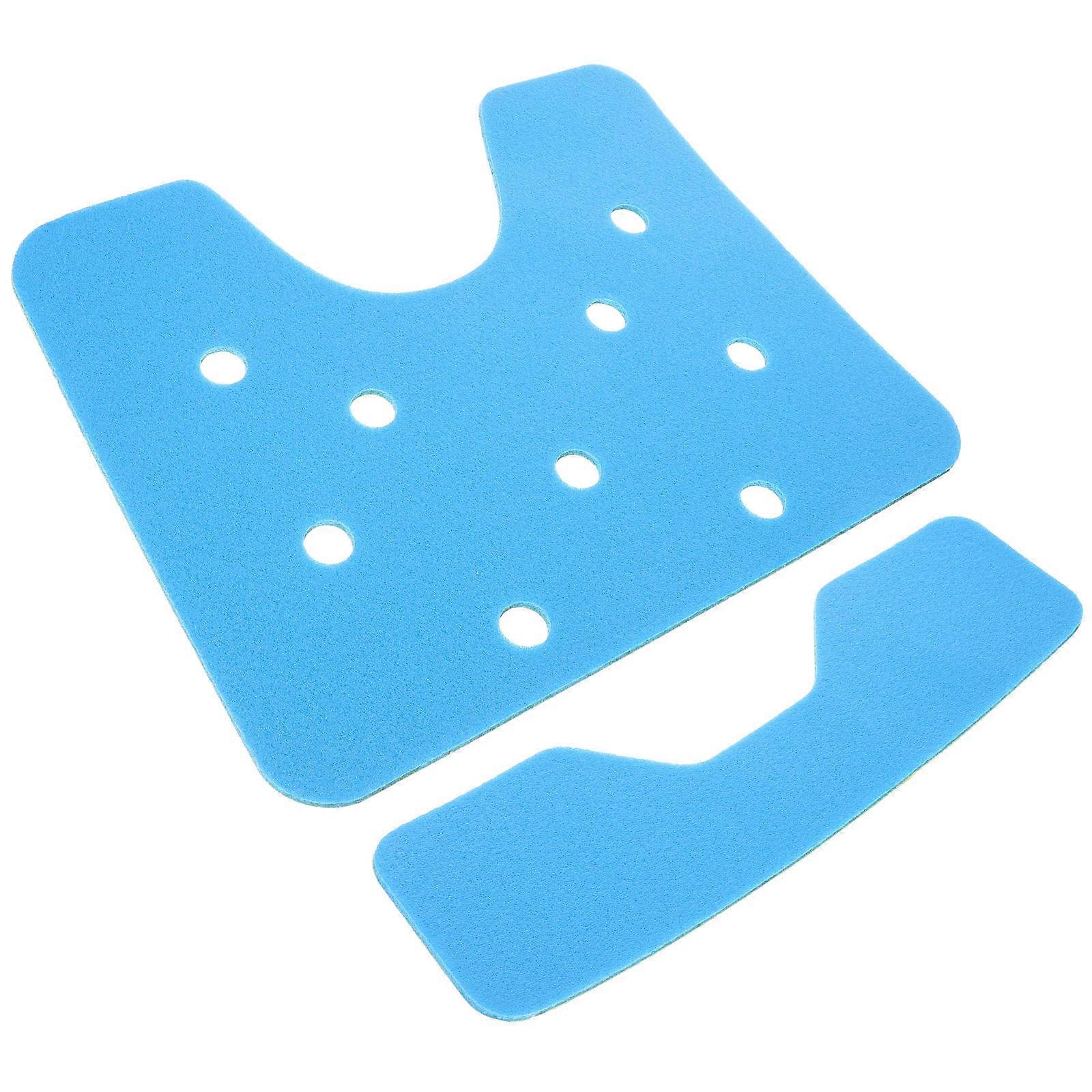 Non Slip Shower Mat for Elderly Shower Chair Cushion Waterproof 2Sets Blue