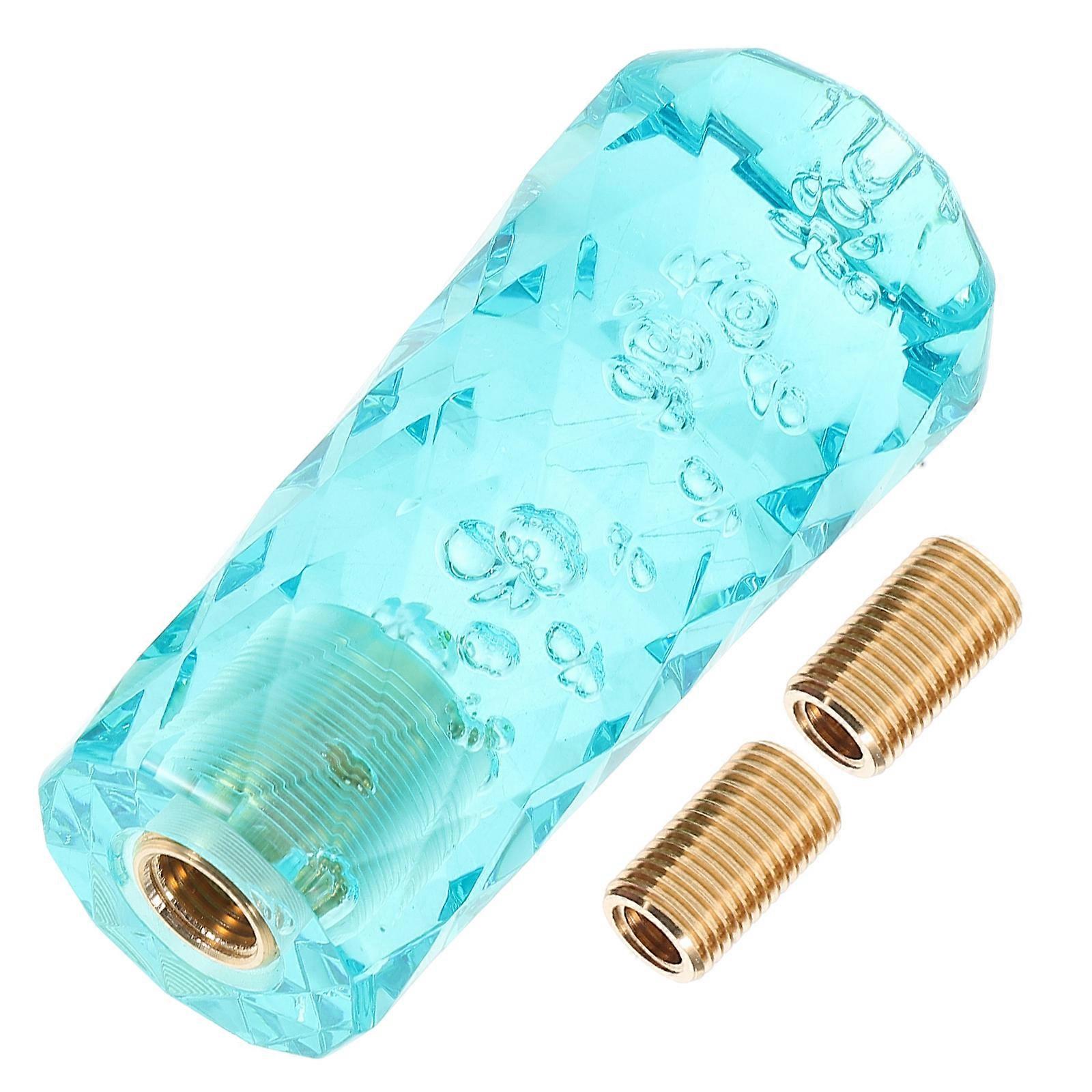 Throw Gear Shifter Head Universal Crystal Transparent Shift Knob 5Pcs