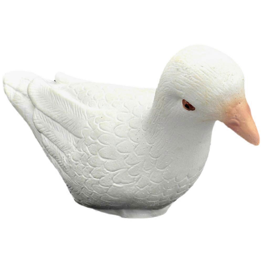 Performance Trick Prop Rubber Artificial Pigeon White Decorative