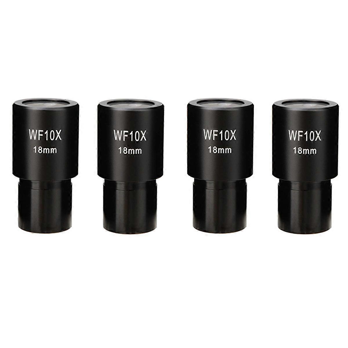 2 PCS WF10X Eyepiece Optical Lens Wide Angle 23.2mm Mounting Size