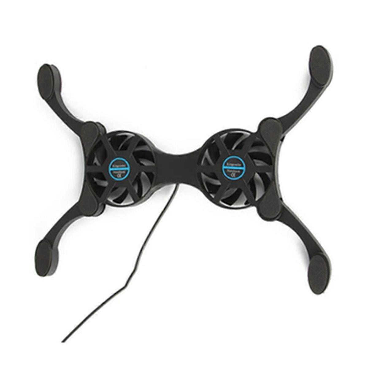 Foldable Cooling Pad Laptop Cooler with Double Fans USB Powered