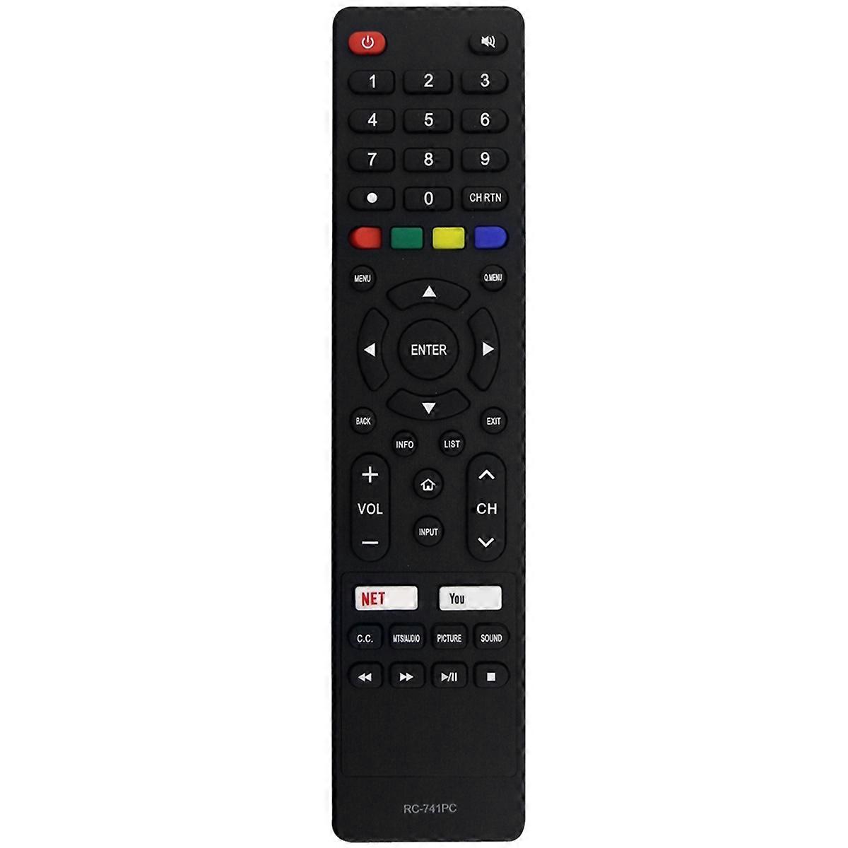 Replace RC-741PC Remote Control for Smart TV RC-741PC